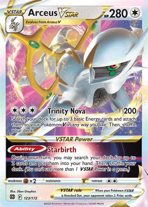 arceus pokemon card english.